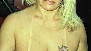 blonde milf teacher uses toys to give a sexy lesson in the classroom