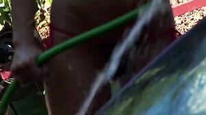 watch this blonde give a blowjob at the car wash, he says