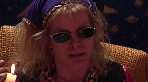 Holy Hell! Retro Milf Tarot in Three Swallows with Big Tits Fingering and Licking!