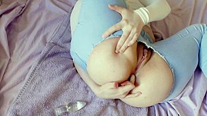 i'm a big ass blonde trainin my tight pink asshole till it gapes for anal orgasm