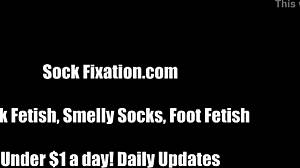 These knee high socks feel so warm and soft on my feet as mistress dominates slave in femdom bdsm