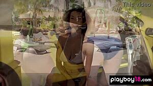 misty stone feels excited with her nude teen gf washing car outdoors. bubbles cover them