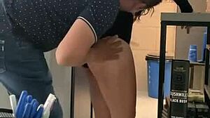 Bold Latina Babe Intensely Fucks With The Contractor Now