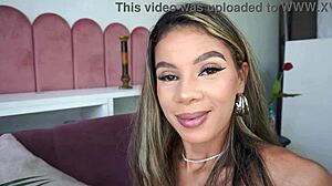 bea cherry horny slim brazilian first ever double anal fuck