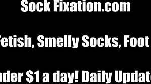 These knee high socks feel so warm and soft on my feet as mistress dominates slave in femdom bdsm