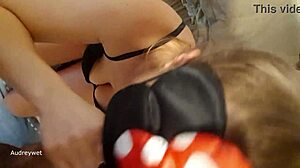 Audrey Nice gets two creampies in public car and hotel pickup without condom