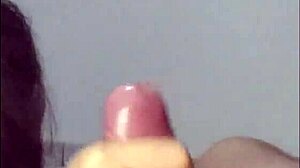 Brunette teen deepthroats monster cock and swallows cum!