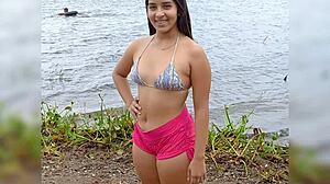 hey, check this hot gostosa getting wild outdoors, total eye candy! 🔥