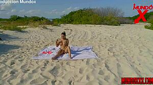 Celezte Cruz Sunbathes As A Man Approaches For An Intimate Encounter