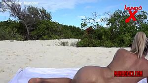 Celezte Cruz Sunbathes As A Man Approaches For An Intimate Encounter