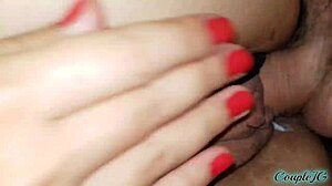 Close Up Teasing Pussy Hole With Cumshot