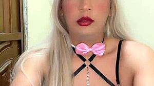 linda colegiala transexual teases with her crossdressing and rich leche, hinting at more