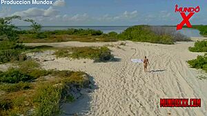 Celezte Cruz Sunbathes As A Man Approaches For An Intimate Encounter