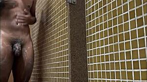 i spied a tall brazilian guy with huge dick in the gym shower, oh my!