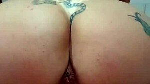 Brazilian mature woman gets fucked by monster cock in anal.