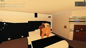 Rough assfucking and deepthroat blowjob with big black cock