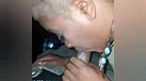 Ebony Blowjob In Car With Boyfriend