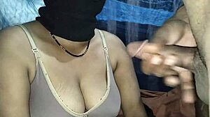 Damn, Indian wife swallows cum after intense face fucking!