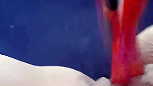 Amateur Teen 18+ INTENSELY MASTURBATES With Dildo On Her Pussy