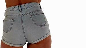 sexy tight jean shorts ass shaking asmr 😍