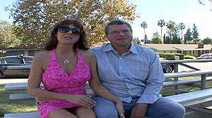 my mature wife gets fingered and facials in stockings