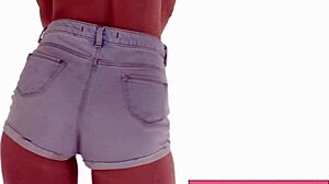 sexy tight jean shorts ass shaking asmr 😍