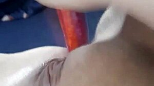 Amateur Teen 18+ INTENSELY MASTURBATES With Dildo On Her Pussy