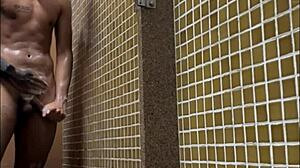 i spied a tall brazilian guy with huge dick in the gym shower, oh my!