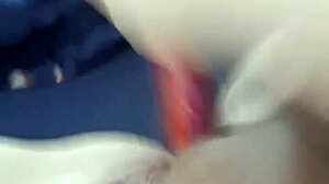 Amateur Teen 18+ INTENSELY MASTURBATES With Dildo On Her Pussy