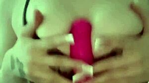 the horny british girlfriend squirts with her toys in a real experience