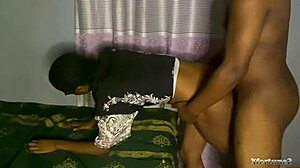 Curvy ebony girl asks for morning fuck before classes