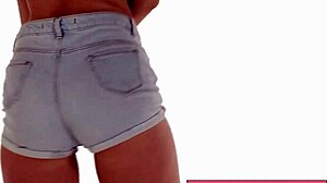 sexy tight jean shorts ass shaking asmr 😍