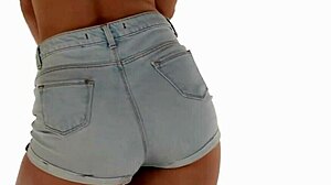 sexy tight jean shorts ass shaking asmr 😍