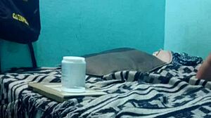 Sensual Massage Brings Medium Pleasure to Skinny Boy, Intimate and Teasing