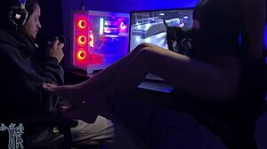 Wife competes in Spider-Man 2 game