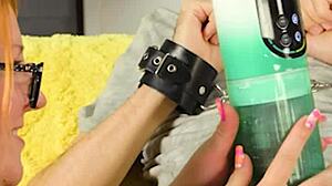 my step mom caught me jerking off and milked my cum out