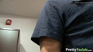 two teens get facials from amateurs in a wild scene