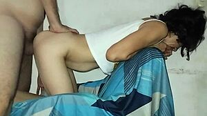 hey, wanna see me pound her doggystyle with my huge cock? she loved the creampie in her tight hole!