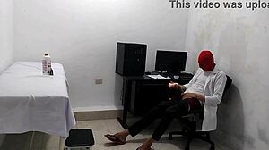 perverted doctor masturbates after treating cute patient in hospital