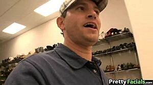 two teens get facials from amateurs in a wild scene