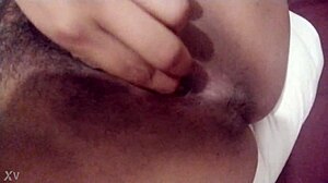 Latina wife uses toys for webcam session while husband works