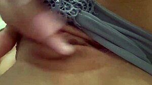 Beautiful latina solo enjoys new lingerie with toys in mexican setting