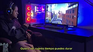 Wife competes in Spider-Man 2 game