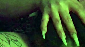 Fuschia Leopard S4 Muff Diving Close Up