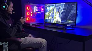 Wife competes in Spider-Man 2 game