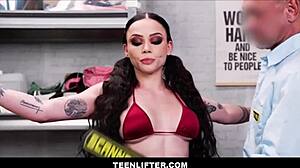 big tits skater girl caught shoplifting, agrees to sex with guard for no charges? lucia rossi and peter fitzwell.