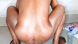 cute latina caged sissy cuckold gets rough anal fucking with vibrator