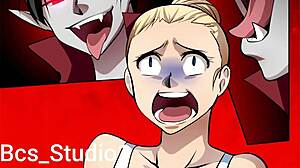 I transform into a vampire girl with a sexy ass and big tits for cowgirl sex