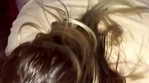 Girlfriend's hard anal and deepthroat in POV