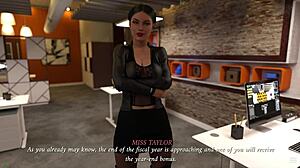 The office slut engages in wild sex adventures.